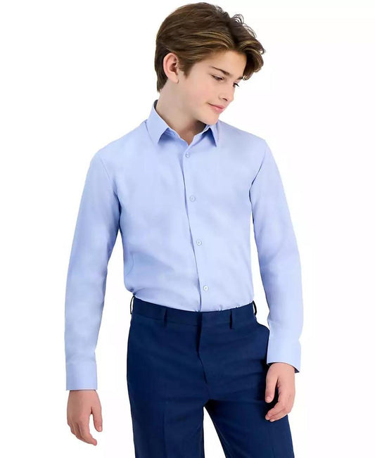 Big Boys Solid Long-Sleeve Shirt