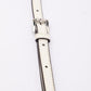 Michael Kors White Leather Laser Cut East West Crossbody Bag