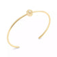 Faux Cultivated Pearl Butterfly Thin Cuff Bracelet