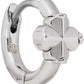 Spade Flower Huggie Earrings