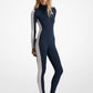 Color-Block Scuba Ski Jumpsuit