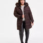 Plus Size Faux-Fur-Trim Hooded Puffer Coat, Exclusively at Macy's