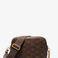 Bryant Medium Logo Embossed Burnished Leather Crossbody Bag