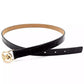 Logo Skinny Leather Belt