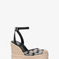 Larissa Logo Jacquard Espadrille Wedge