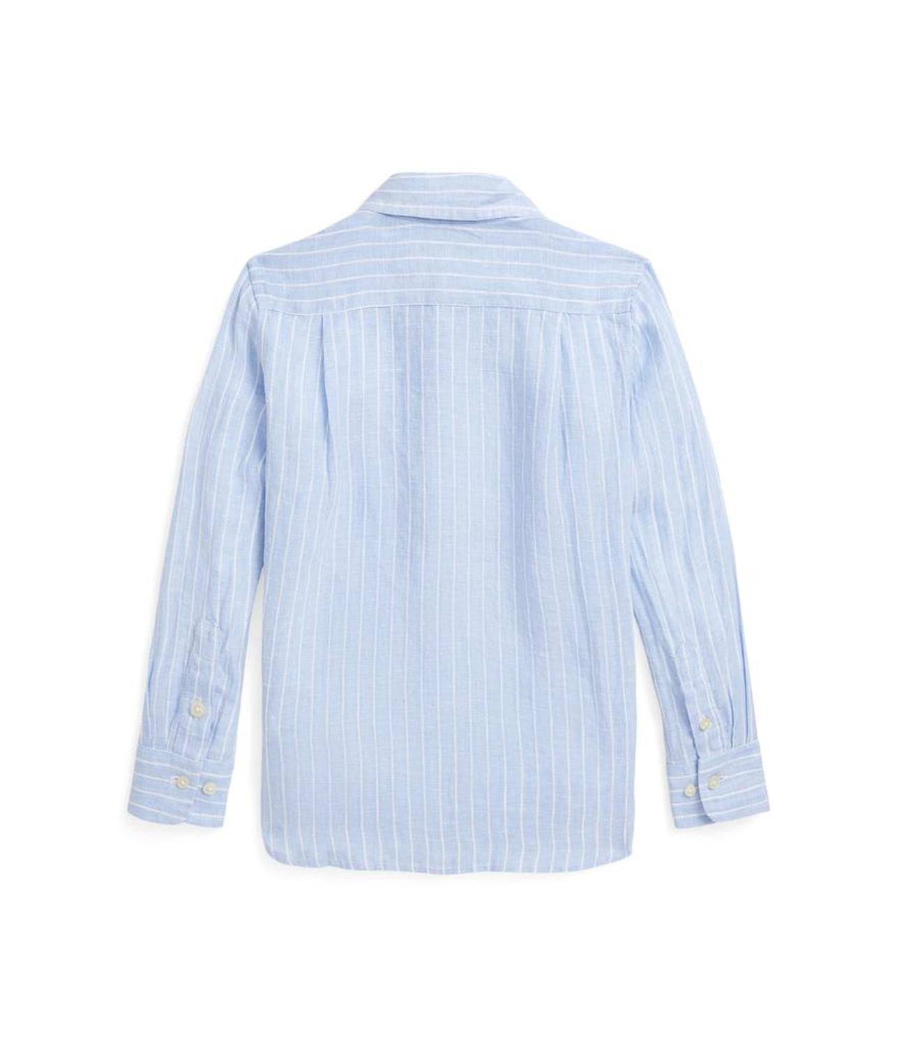 Striped Linen Shirt (Toddler/Little Kid)