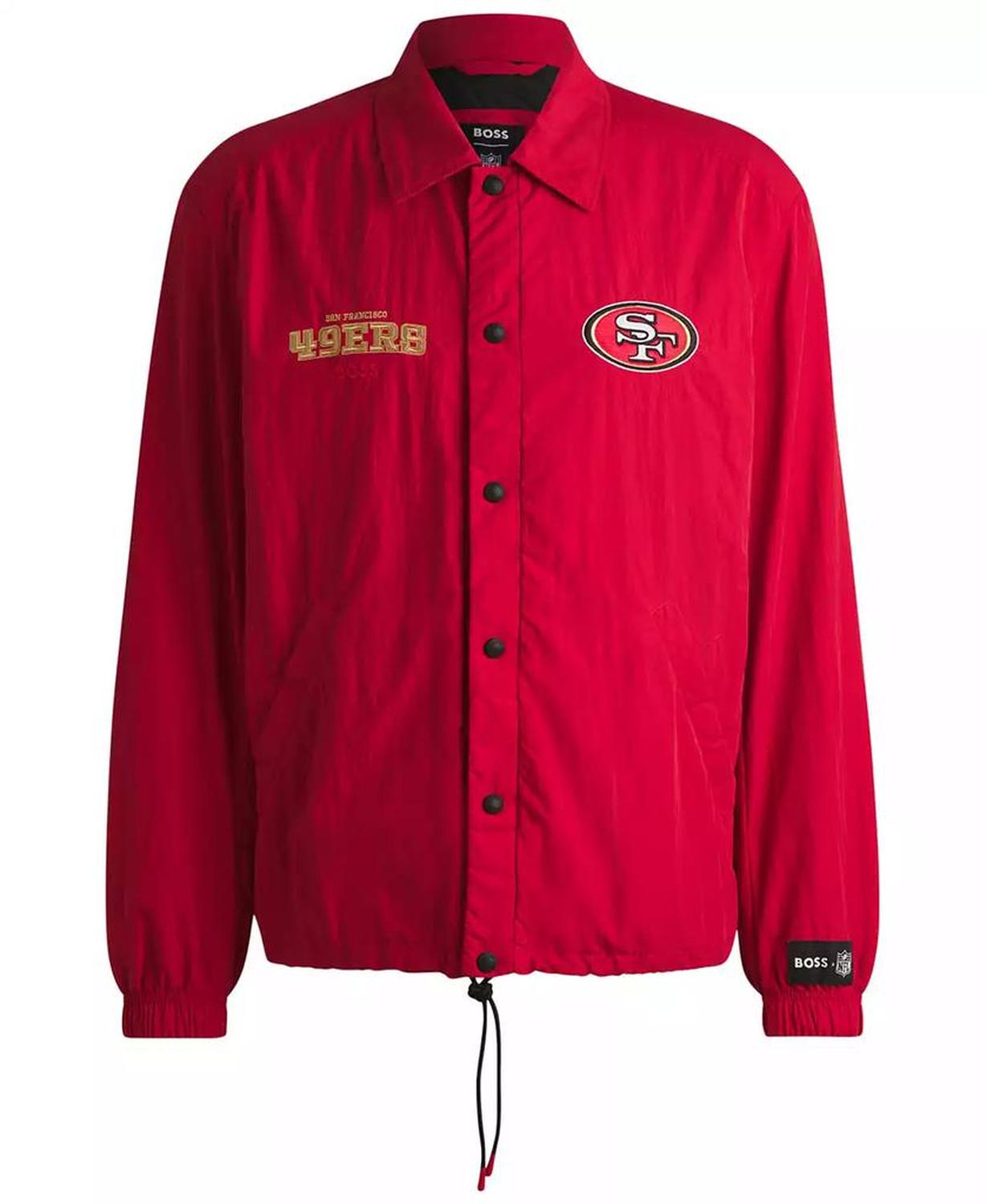 BOSS x NFL Embroidered Branding Water-Repellent Jacket