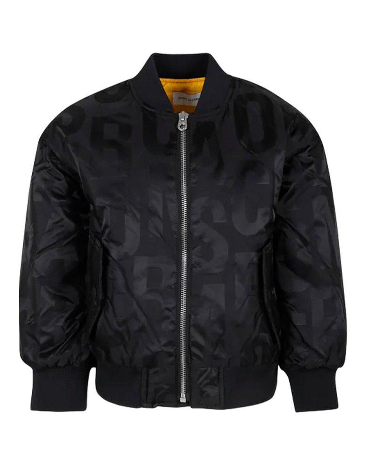 The Marc Jacobs Kids Logo-Jacquard Zipped Bomber Jacket