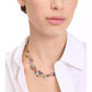 Gold-Tone Stone & Cubic Zirconia Bursting Blooms Statement Necklace, 16" + 3" extender
