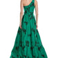 Marchesa Notte One-Shoulder Heavy Duchess Satin Gown