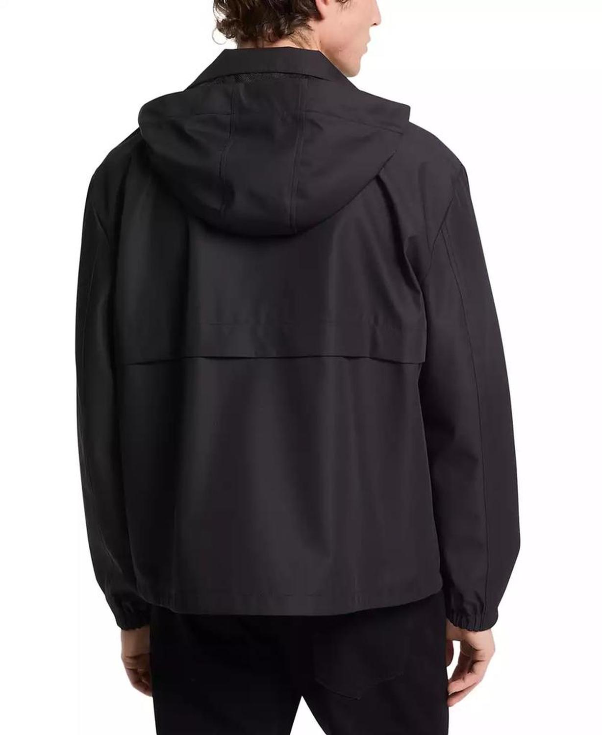 Men's Drawstring Hooded Windbreaker