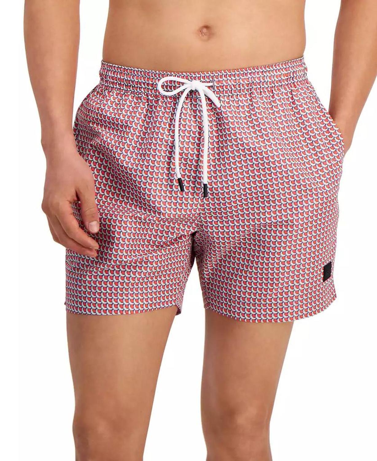Men's Vibe Patterned Swim Trunks