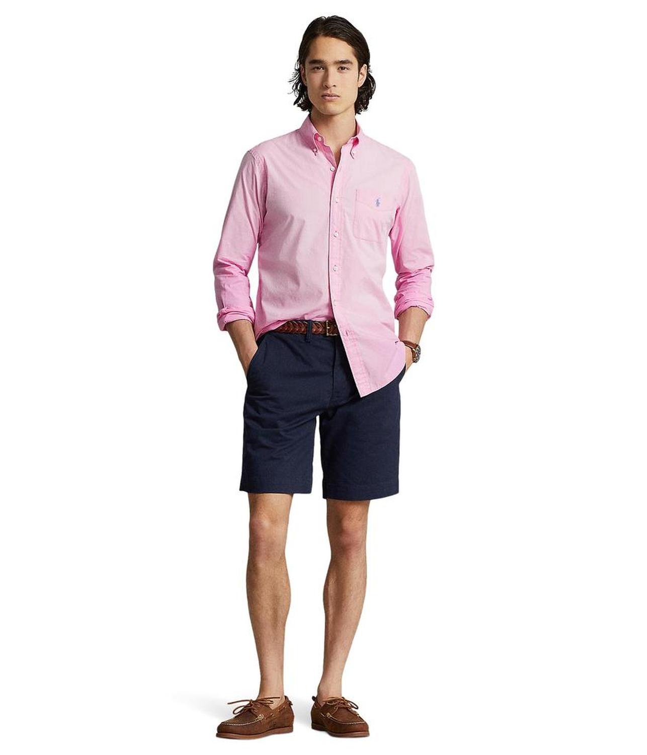 Classic Fit Washed Poplin Shirt