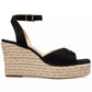 Women's Suede Espadrille Wedge Sandals