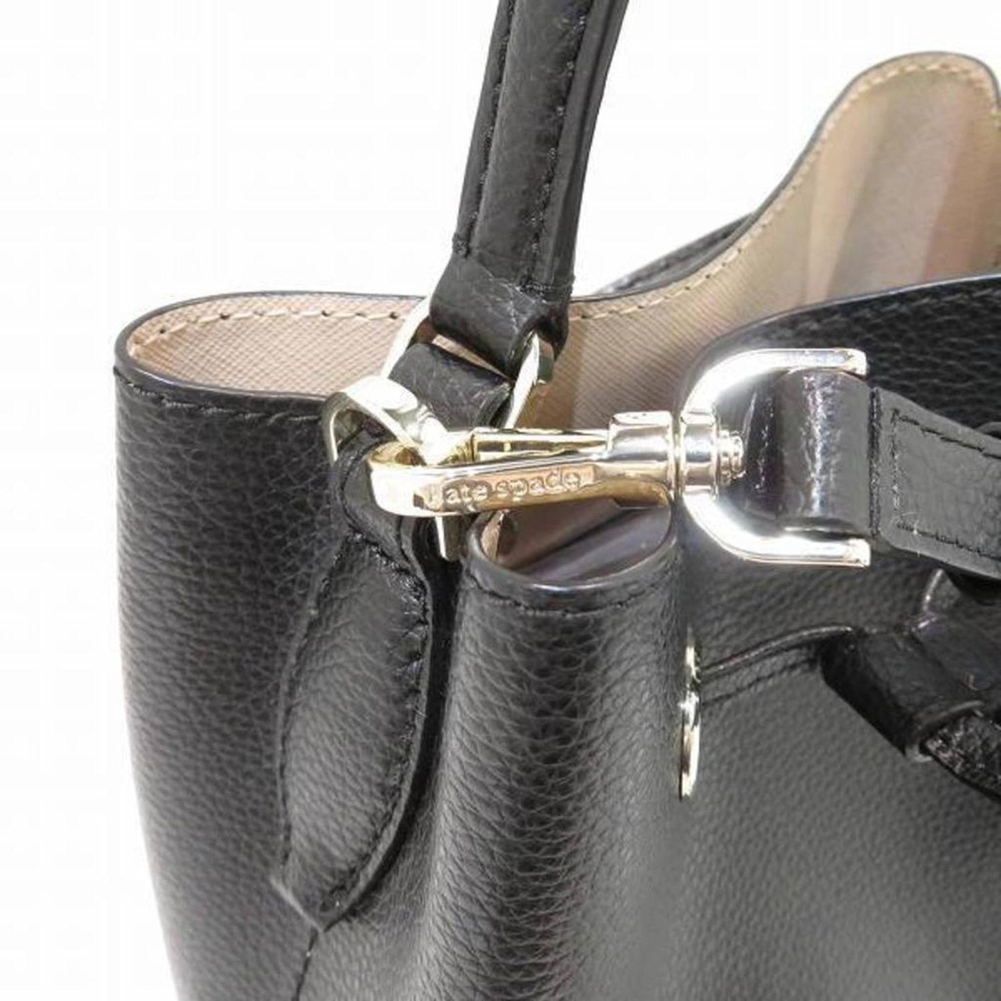 Leather Handbag Shoulder Bag (Pre-Owned)