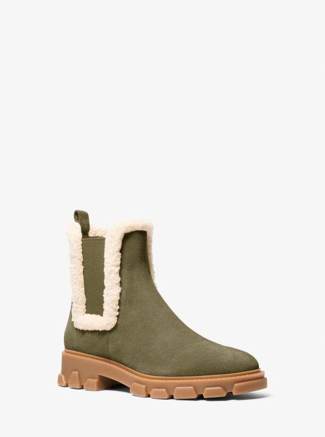 Ridley Suede and Faux Shearling Boot