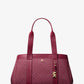 Romee Large Signature Logo and Leather Tote Bag