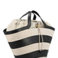 Furla Striped Drawstring Tote Bag