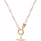 Gold-Tone Cubic Zirconia Star Pendant Necklace, 18" + 3" extender
