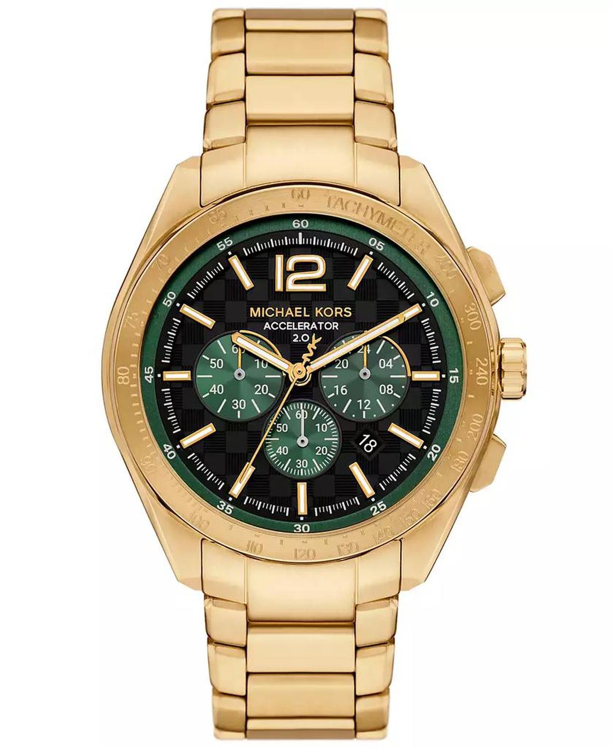 Men's Accelerator 2.0 Chronograph Gold-Tone Stainless Steel Watch 44mm