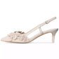 Women's Flower Garden Slingback Pumps