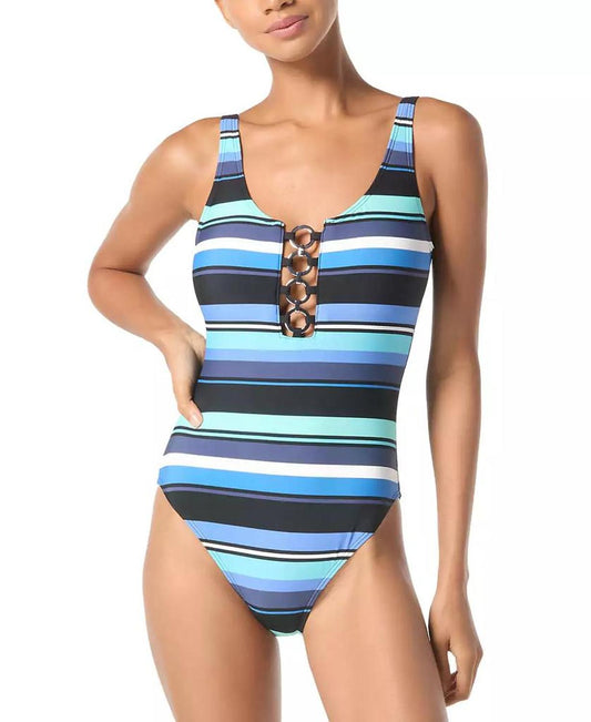 Women's Ring-Front One-Piece Swimsuit
