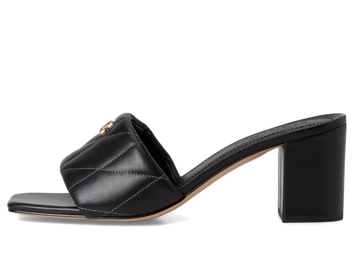 Holly Block Heel Sandals with Quilting