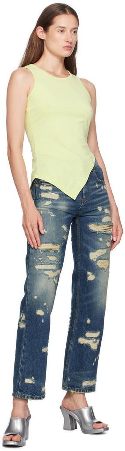 Indigo 'The Rip & Repair Straight' Jeans