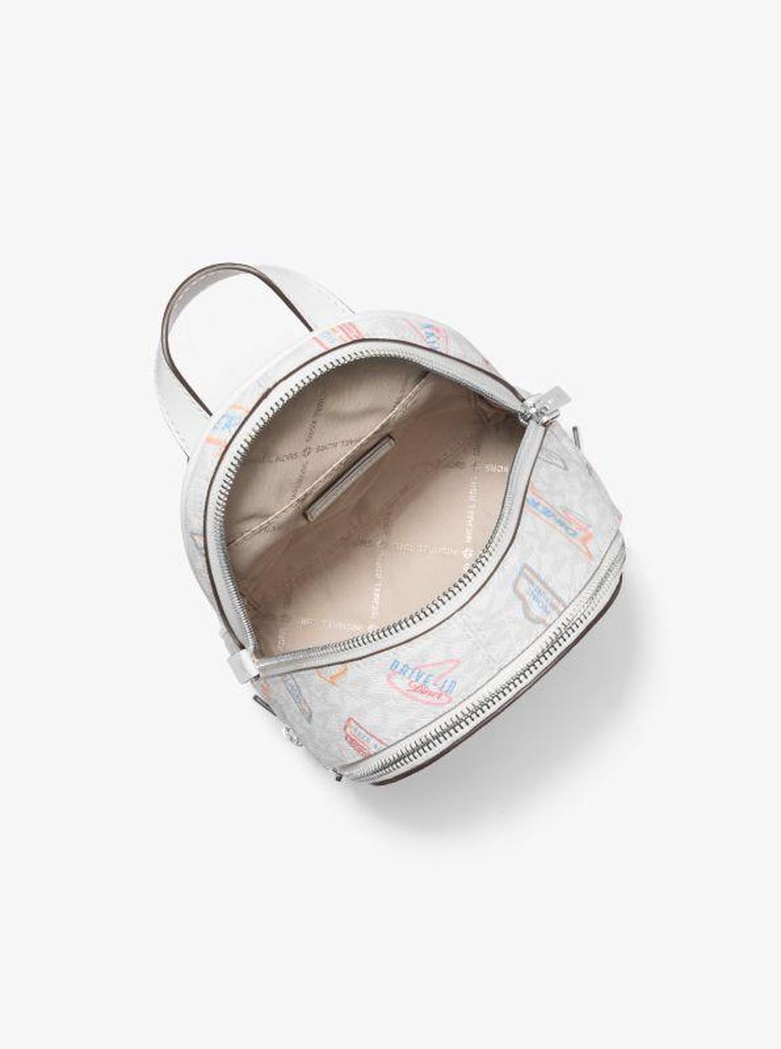 Rhea Extra-Small Printed Signature Logo Backpack