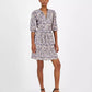 Women's Dorena Printed Tie-Neck A-Line Dress