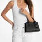 Sheila Small Studded Patchwork and Signature Logo Satchel