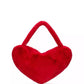 Luver Faux Fur Large Heart Tote Bag