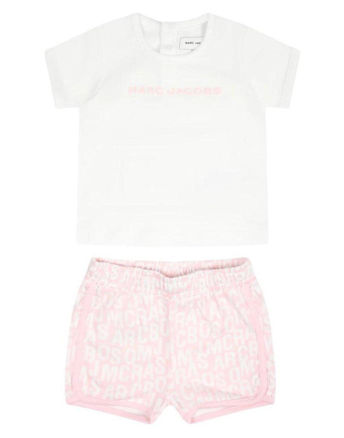 Marc Jacobs Kids Logo-Printed Crewneck Shorts Set