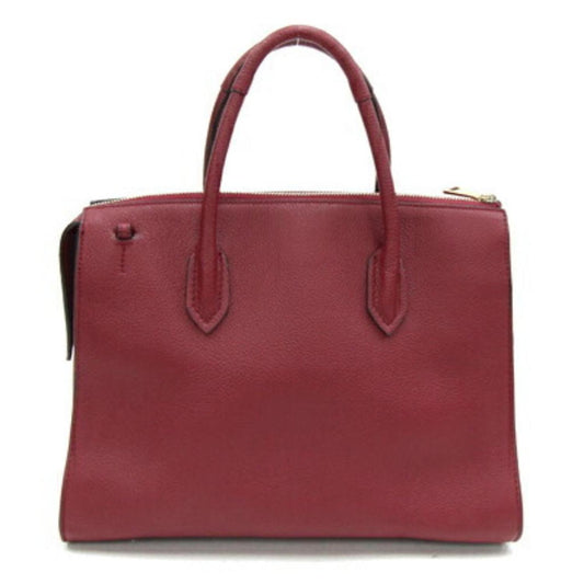 Leather Handbag Shoulder Bag (Pre-Owned)