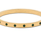 Set In Stone Metal Stone Hinged Bangle