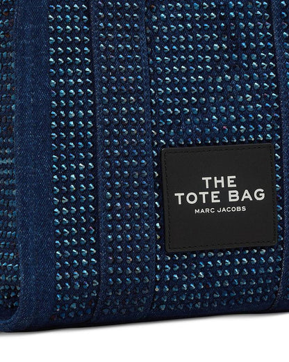 The Crystal Denim Small Tote Bag