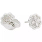 Silver-Tone Heritage Bloom Mini Stud Earrings