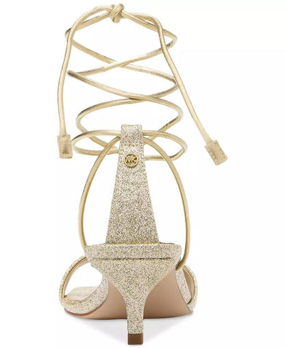 Jaida Ankle-Tie Leather Lace-Up Sandals