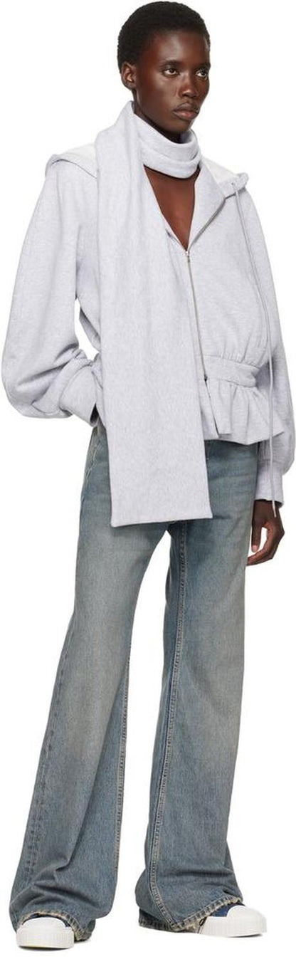 Blue 'The Rip And Repair' Denim High Top Sneakers