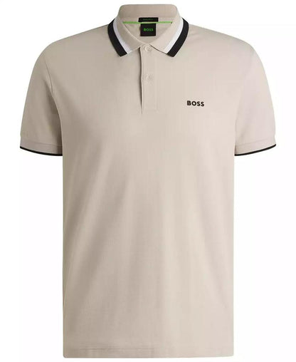 Men's Contrast Stripe Regular-Fit Paddy Polo