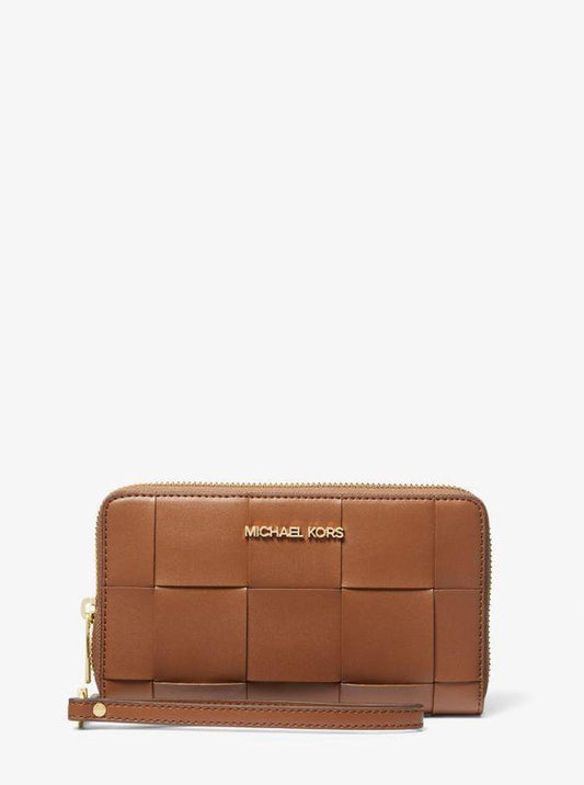 Large Woven Smartphone Wristlet