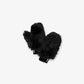 Faux Fur and Wool Gloves