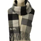 Women's Wool Checkered Fringe-Trim Scarf