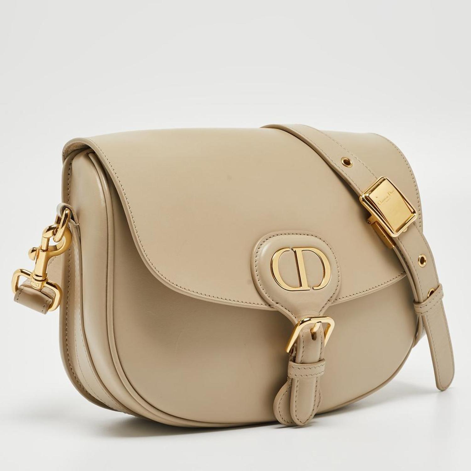 Dior Bobby Bag Tan Medium Dior Bobby Bag Latte Box Calfskin DIOR