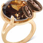 Gold-Tone Cubic Zirconia Martini Statement Ring