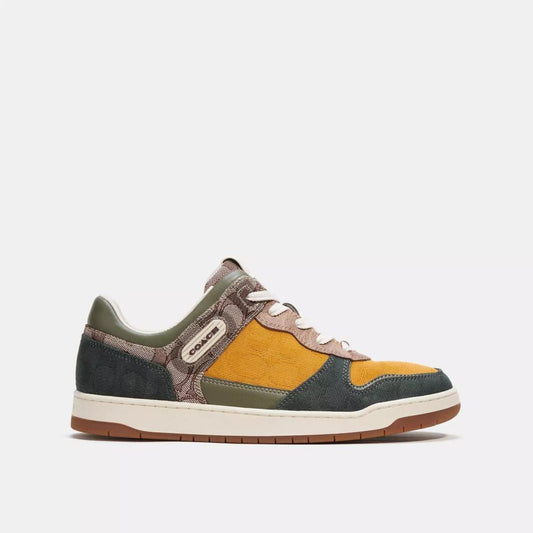Coach Outlet C201 Sneaker In Mixed Signature Fabric