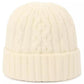 Women's Embroidered Cable-Knit Beanie Hat