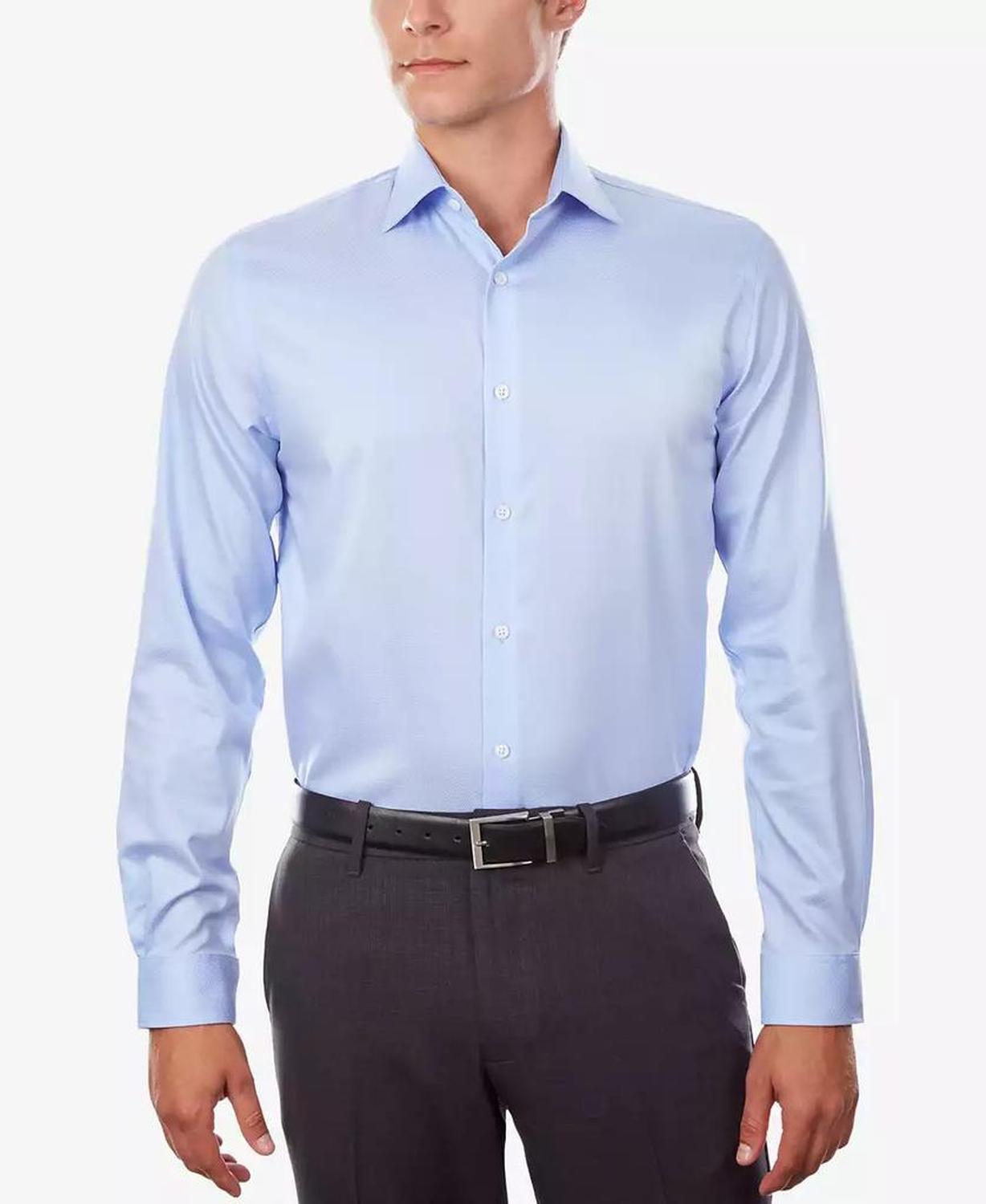 Men's Airsoft Performance Non-Iron Dress Shirt, Regular & Slim Fit