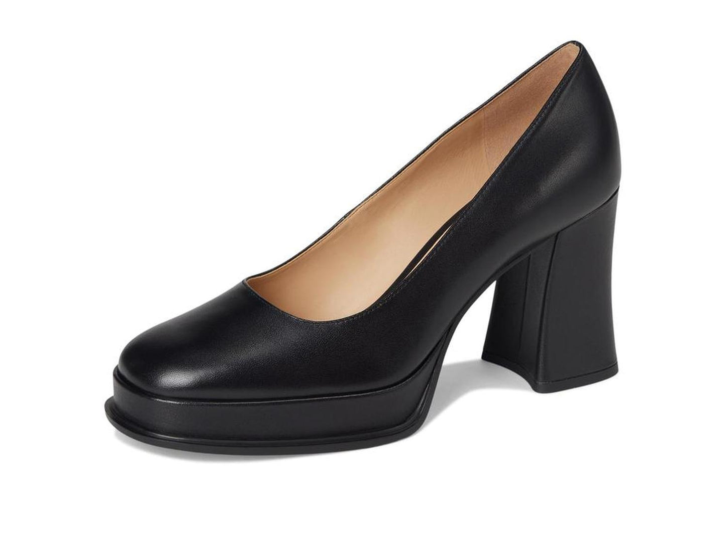 Sculpted C Leather Pumps