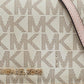 Michael Michael Kors Ivory Signature Coated Canvas Crossbody Bag